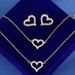 3PCS Jewellery Set for Women Sterling Silver Crystal Zirconia Heart Pendant Necklace and Earrings with Bracelet jewelery Set Birthday Gifts_ipsvogv.com