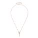 2024 new niche versatile Instagram style rose gold necklace Mosang pure silver collarbone chain_ipsvogv.com