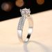 Sterling Silver Ring D Color Moissanite Ring Six Claw Ring Starlight Queen Real Diamond Ring_ipsvogv.com