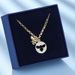 Cute And Charming Little Bee Necklace Female Fashion Round Hollow Tag Bee Clavicle Chain Element Crystal_ipsvogv.com