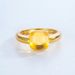Egg Shaped Candy Colored Ring S925 Silver Inlaid Amethyst Ring Style Fashionable And Simple All Match_ipsvogv.com