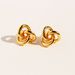 Women's Jewelry Line Knotted Three Ring Three Dimensional Design Commuter Earrings Geometric Hollow Personality Metal Earrings_ipsvogv.com