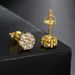 Men’s Jewelry Set Fashion New 7mm Flower Thread Earrings For Women Micro Inlaid Zircon Gold Plated Earrings E Popular Hip Hop Earrings_ipsvogv.com