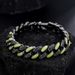 Luminous Contrast Color Double Layer Titanium Steel Bracelet Unisex Non-Fading High-End Versatile Hip Hop Accessory Simple Cuban Jewelry_ipsvogv.com