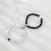 Personalized Black And White Two Color Bead Magnet Adsorption Couple Style New Combination Bracelet_ipsvogv.com