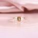 Small Fresh And Simple Ring Square S925 Sterling Silver Inlaid With Natural Colored Gemstones 1 Carat Ring Candy Color_ipsvogv.com