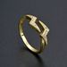 Unisex Diamond Zircon CZ Lightning Ring Female Index Finger Ring Opening Adjustable Jewelry_ipsvogv.com
