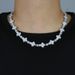 Cross Star Pendant Tennis Chain Necklace Inlaid With Zircon Full Diamond Hip Hop Necklace Jewelry_ipsvogv.com