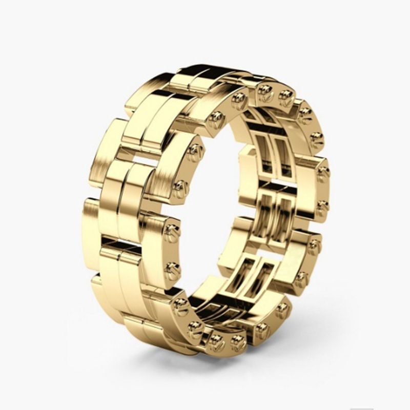 Jewelry Creative Gold Plated Diamond Set Fashion Men's And Women's Ring_ipsvogv.com
