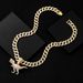 Necklace Hip Hop Dinosaur Animal Personality Men's Pendant Jewelry Set With Water Diamonds_ipsvogv.com