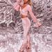 Women's Clothing autumn and winter sexy navel-baring long-sleeved top solid color micro-flared pants two-piece set_ipsvogv.com