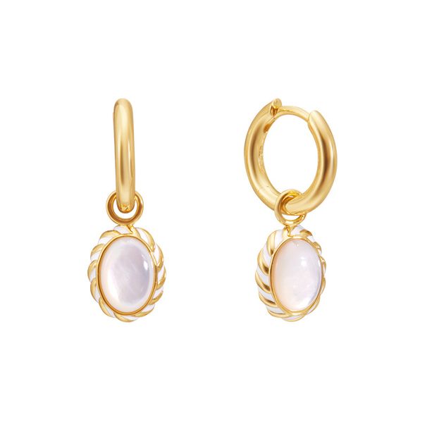 Women's Jewelry Exquisite Pure Era South France Moonlight Earrings Earrings Female Light Luxury High End Design White Mother Of Pearl Earrings_ipsvogv.com