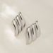 Brass Gold-Plated Earrings Studs Ins Internet Celebrity High-End Simple Geometric Texture Ear Jewelry_ipsvogv.com
