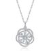Christmas Snowflake Personality Winding Pendant Female S925 Silver Full Inlaid With Brilliant Colored Gemstone Clavicle Pendant Versatile_ipsvogv.com