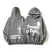 Women's Clothing high street hip hop Travis retro distressed trapped in time foam printed hoodie sweatshirt_ipsvogv.com
