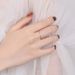 Moissanite Female Rings, Single Rings, Stacked Rings, Single Ring S925 Sterling Silver Rings_ipsvogv.com