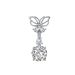 Women's Jewelry Belly Button Ring Round Zircon Butterfly Horse Eye Heart Shaped Stainless Steel Zircon Belly Button Nails_ipsvogv.com
