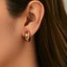 French C Shaped Earrings For Women, Five Pointed Star Design, Simple Inlaid Zircon, Fashionable And Versatile Earrings_ipsvogv.com