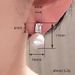Cao Shi's large diameter pearl are fashionable minimalist, with high-quality square diamond earrings for_ipsvogv.com