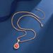 New 3-carat Pomegranate Red Zircon Champagne Gold Jewelry Colorful Treasure Pendant Women's Light Luxury High Grade Ring_ipsvogv.com