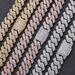 Men's Jewelry Set Fashion Men's Bracelet Flip Buckle Three Row Zircon Diamond Cuban Chain Thick Hip Hop Necklace_ipsvogv.com