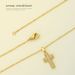 Fashion Inlaid Zircon Cross Titanium Steel Necklace Light Luxury Stainless Steel Clavicle Necklace Female Pendant Does Not Fade_ipsvogv.com