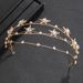 Bridal Headdress Multi Layer Five Pointed Star Crystal Hair Buckle Wedding Jewelry Headbands_ipsvogv.com