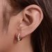Women's Jewelry Circle C Shaped Diamond Zircon Personality Fashion S925 Sterling Silver Ear Buckle Earring Ear Jewelry_ipsvogv.com