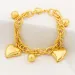 Link Bracelets YM For Women Copper Hand Chain Geometry Pentagram Heart Beads Pendant Charm Bracelet Set Fashion Jewelry_ipsvogv.com