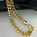 Heavy Solid Men's Vacuum Plating Cuban Curb Chain Necklace N276_ipsvogv.com