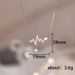 Cao Shi's Small people's beating heart pendant necklace. Electrocardiogram, neck chain, clavicle chain, female_ipsvogv.com