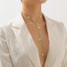 N10626 Double row Diamond Backchain Elegant Neckchain Wrapped with Tassel Claw Chain Light Luxury Necklace for Women_ipsvogv.com