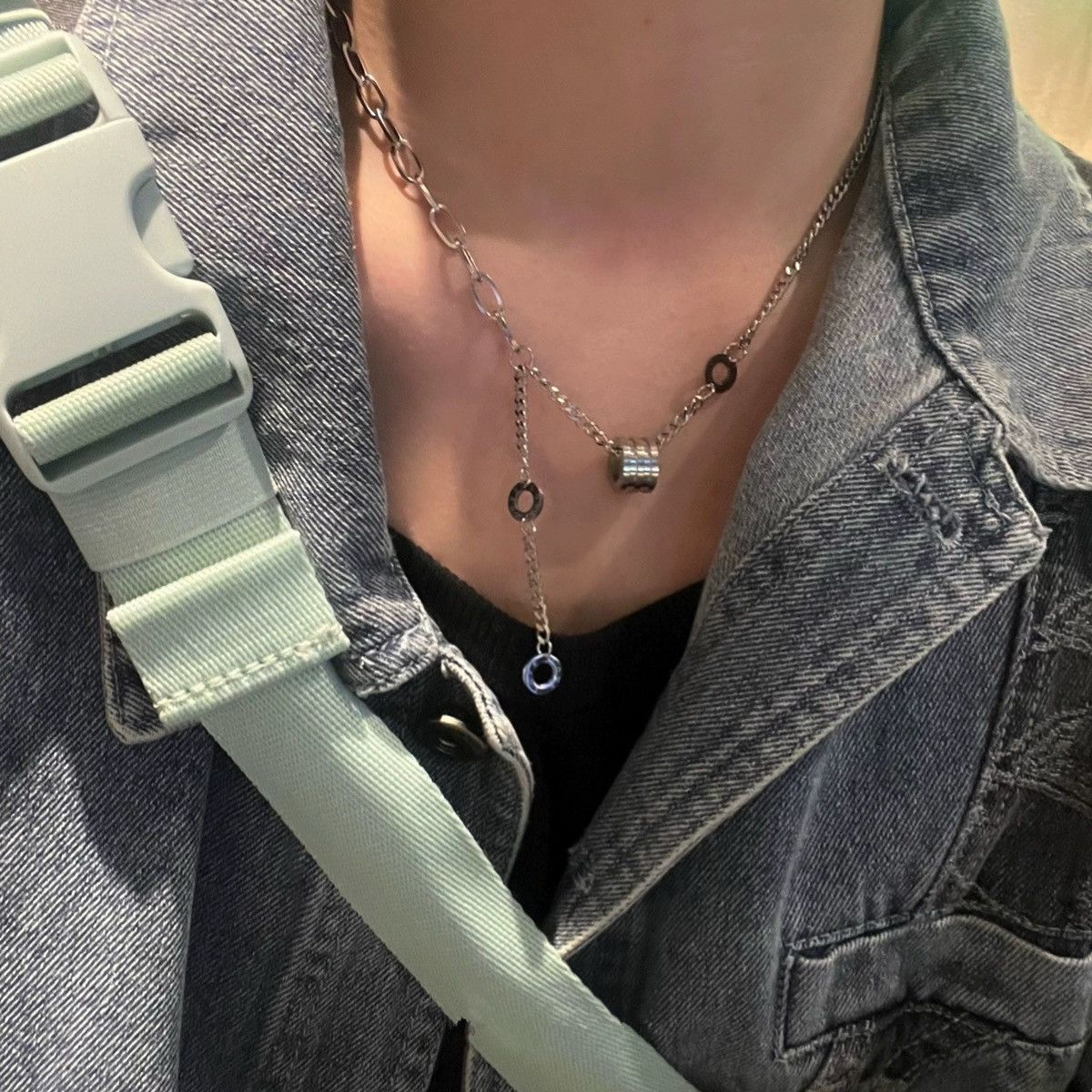 Xiao Man Waist Non Fading Cold Wind Men's Necklace Female Minority Design High End Titanium Steel Hip Hop Collar Chain_ipsvogv.com