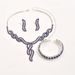 2024 Set Earrings Two-Piece Elegant Women's Necklace Chain Wedding Evening Dress Banquet Accessories_ipsvogv.com