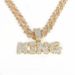 Rap Singer Same Letter KING Geometric Full Diamond Hip Hop Pendant Necklace_ipsvogv.com