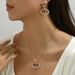 Fashion hip-hop style women's necklace, personalized love, devil's eye, niche design, earrings, long chain_ipsvogv.com
