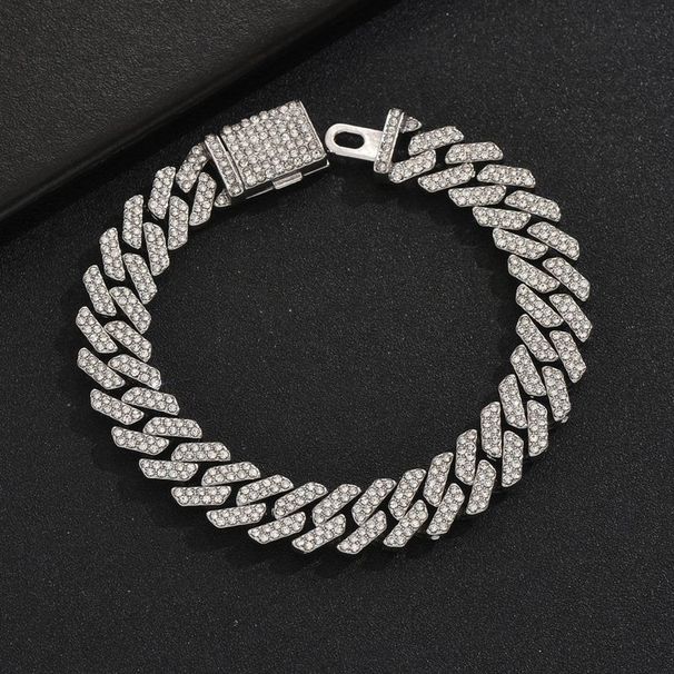 Personality Inlaid Dia Fashion OL Light Men's Bracelet Hip Hop Niche Design Hand Jewelry_ipsvogv.com