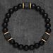 Volcanic Stone Men's Fashion Trend Beaded Necklace, Simple Long Volcanic Stone Necklace, Hip Hop Necklace_ipsvogv.com