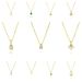6MM Round Single Zircon Pendant Necklace - Four-Prong Setting, Simple & Elegant Women's Jewelry For All Occasions_ipsvogv.com