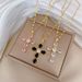 Titanium Steel 【 】 Cross Zircon Light Luxury Temperament Gorgeous Full Diamond Necklace Women's Versatile Collarbone 【 】_ipsvogv.com