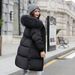 Women's Clothing winter coats Cotton Jacket Women's Medium Length Puffer Jacket Large Fur Collar Cotton Jacket New Style Thick Cotton Jacket_ipsvogv.com