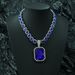 Hot Selling Sugar Cube Diamond Cuban Chain Colored Alloy Pendant For Men Women, Trendy And Colorful Fashion Necklace_ipsvogv.com