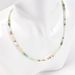 3 cm Colored Zircon Crystal Natural Freshwater Pearl Necklace Female Beads Adjustable_ipsvogv.com