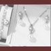 Simple style bride wedding jewelry set temperament fashion pearl diamond twist chain earrings necklace bracelet_ipsvogv.com