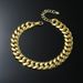 Hot selling men's minimalist smooth Cuban chain anklets, personalized hip-hop style exaggerated jewelry anklets_ipsvogv.com