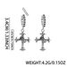 Vintage Crown Cross Earrings For Men, Versatile, Small, Luxury, High End, Earrings, Personalized And Elegant Accessories_ipsvogv.com