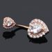 Women's Jewelry Love Belly Button Ring Creative Zircon Belly Button Belly Button Piercing Jewelry_ipsvogv.com
