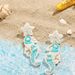 Women’s Jewelry Set Fashion Hot Sale Creative Rice Beads Hand Woven Seahorse Lobster Crane Turtle Ladies Earrings New Fashion Marine Animals_ipsvogv.com