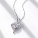 Heart Rose Moissanite Pendant S925 Sterling Silver Necklace Pendant Women's Light Luxury Small Love Valentine's Day Gift For Girlfriend_ipsvogv.com