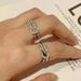 Unisex Jewelry Fashion series V gold semi diamond zircon ring_ipsvogv.com